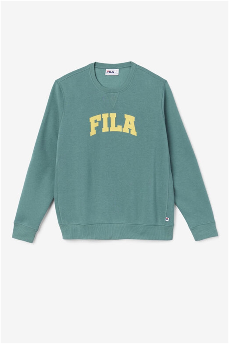 Blue Men\'s Fila Kory Crewneck Sweatshirts | Saudi Arabia-892701