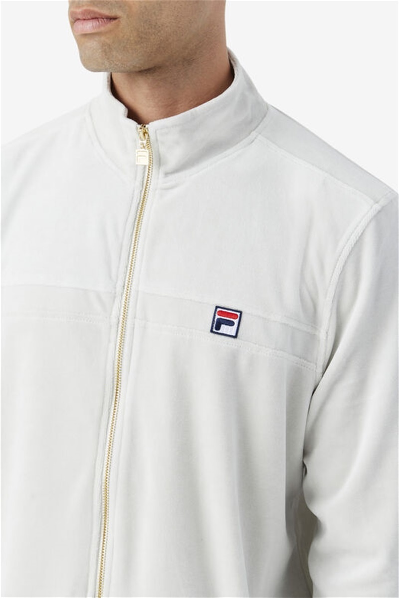 Blue Men's Fila Ravid Velour Jackets | Saudi Arabia-207184