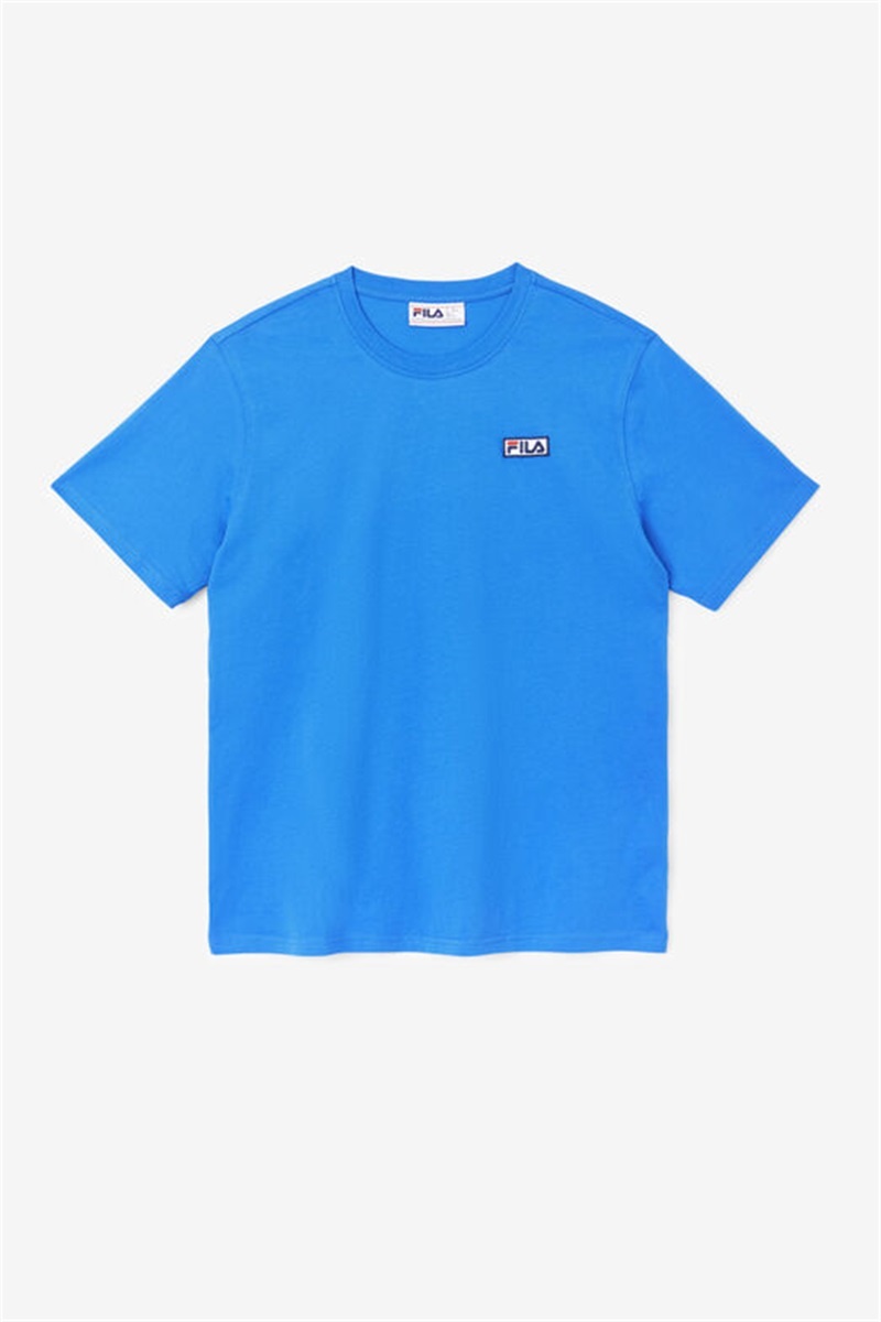 Blue Men\'s Fila Skylar Tee | Saudi Arabia-027961