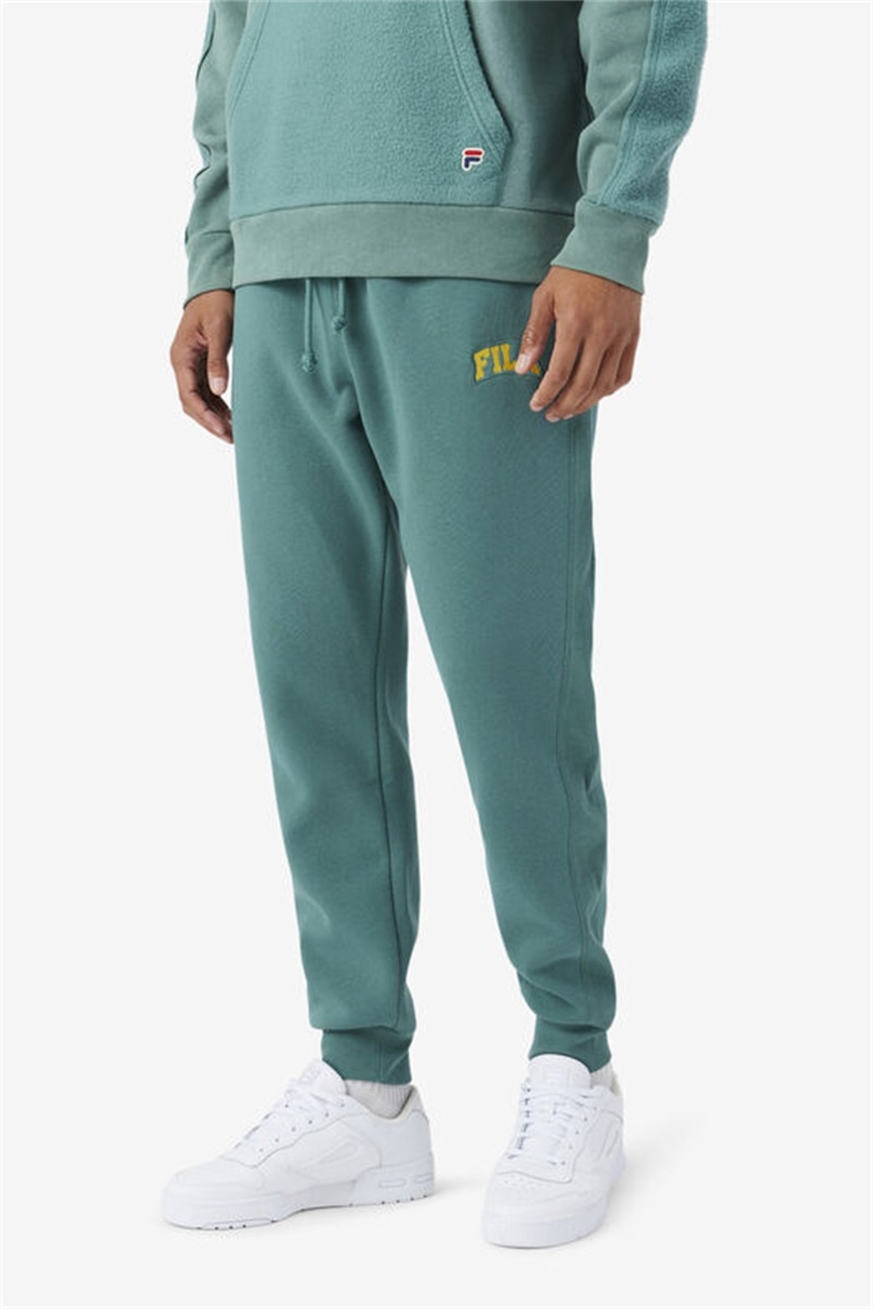 Blue Men's Fila Trent Joggers | Saudi Arabia-026574