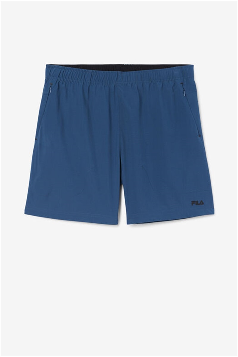 Blue / Black Men\'s Fila Finula Shorts | Saudi Arabia-397562