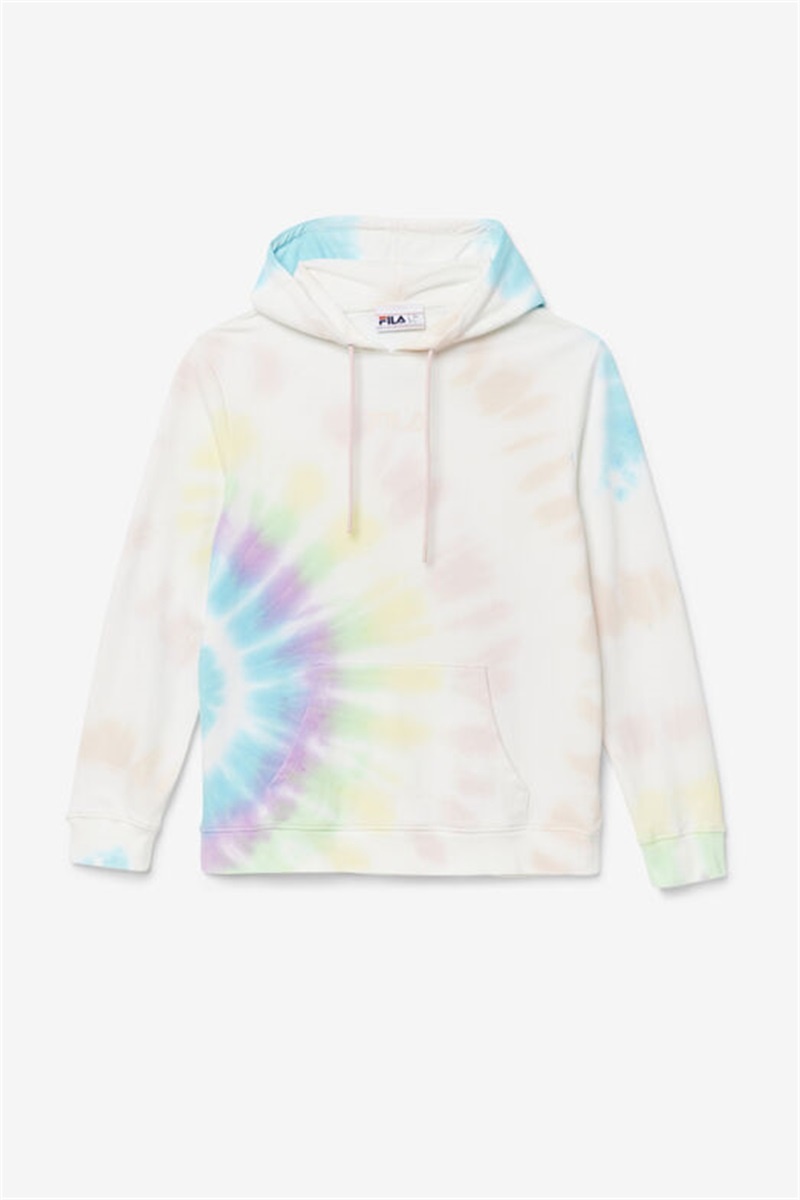 Cream Women\'s Fila Aerolynn Tie Dye Hoodie | Saudi Arabia-843562