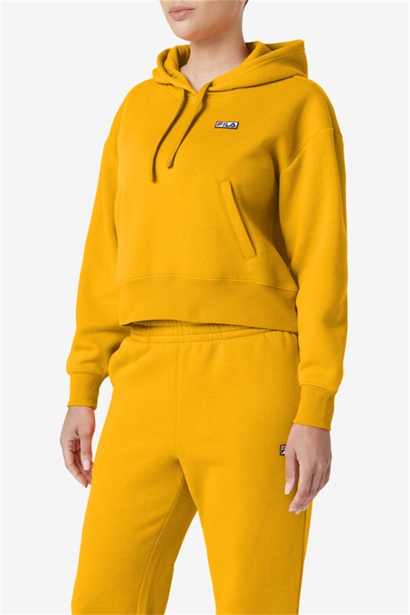 Gold Men's Fila Marina Hoodie | Saudi Arabia-354820