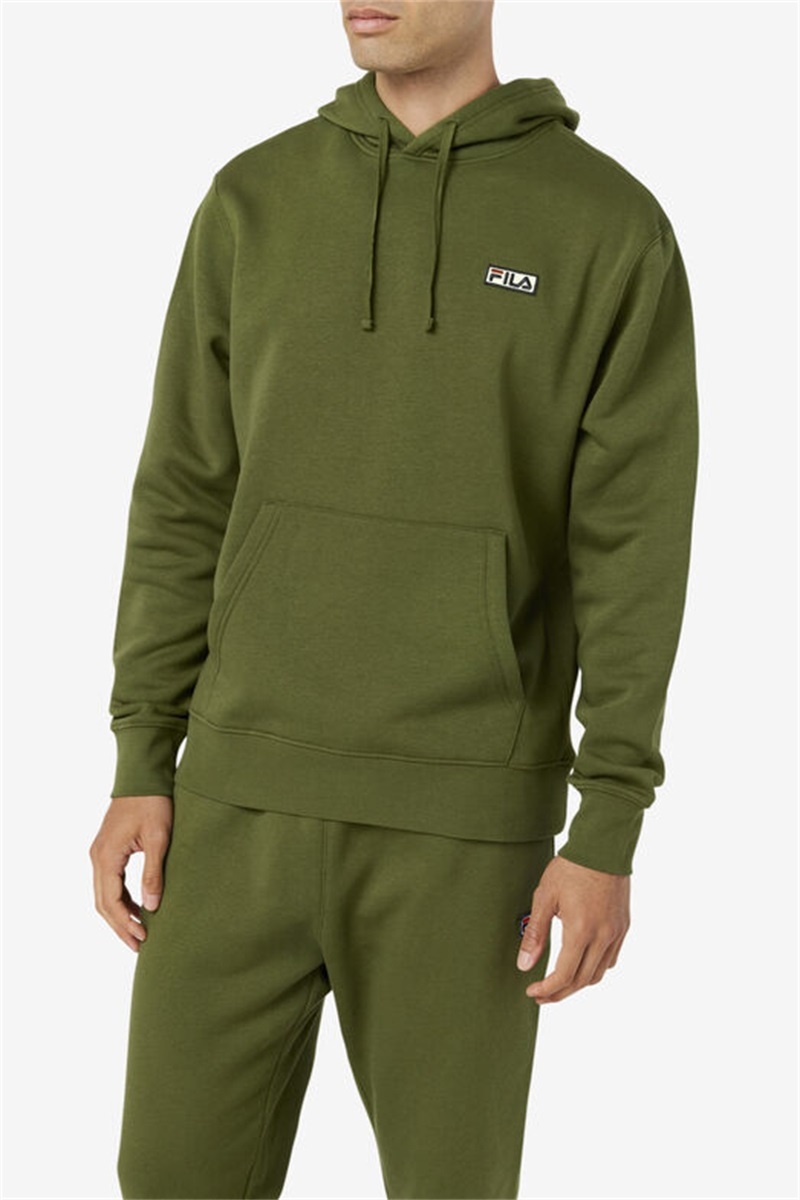 Green Men's Fila Algot Hoodie | Saudi Arabia-931562