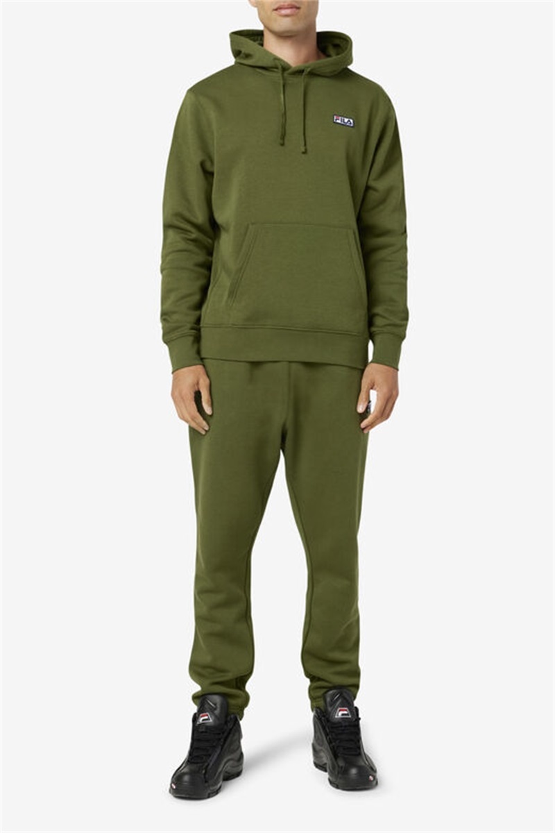 Green Men's Fila Algot Hoodie | Saudi Arabia-931562