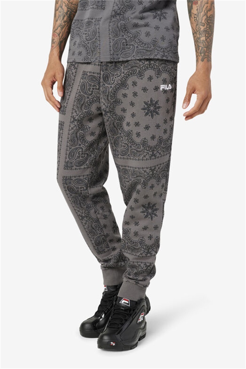 Grey Men's Fila Hemlock Joggers | Saudi Arabia-183647