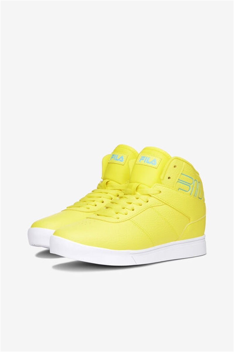 Lemon / White Women's Fila Impress Ll Outline Shoes | Saudi Arabia-869043