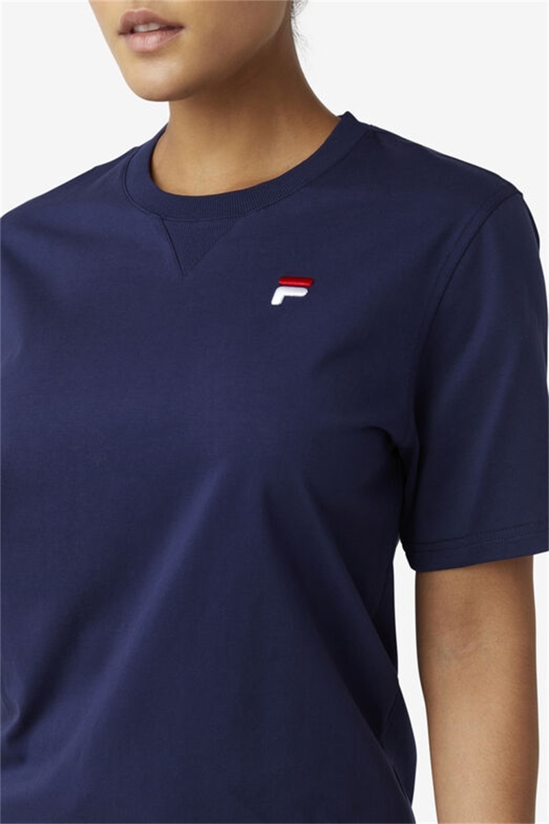 Navy Men's Fila Derion Tee | Saudi Arabia-745980