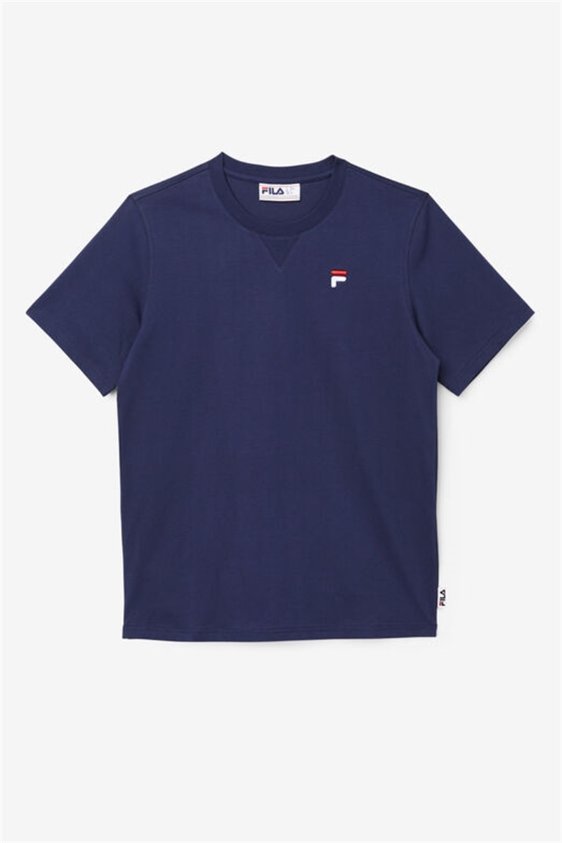 Navy Men\'s Fila Derion Tee | Saudi Arabia-745980