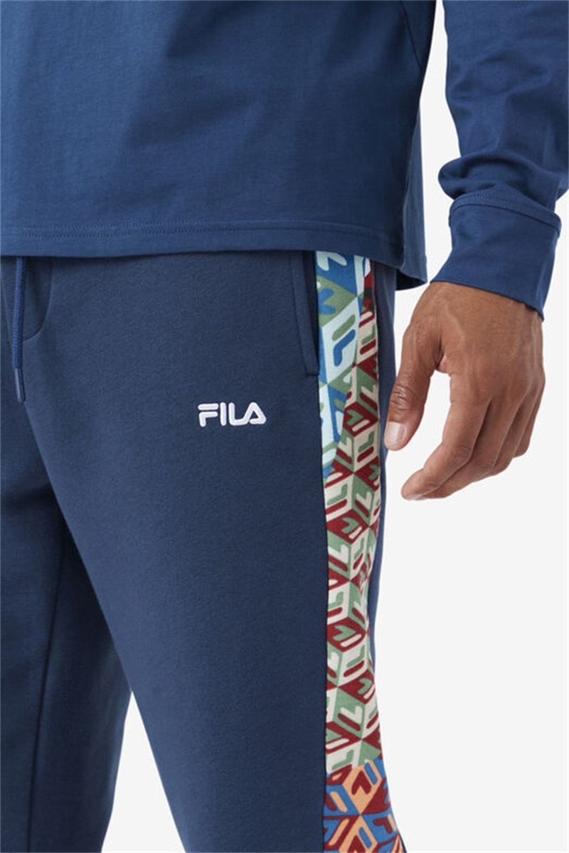 Navy Men's Fila Pawa Joggers | Saudi Arabia-736054