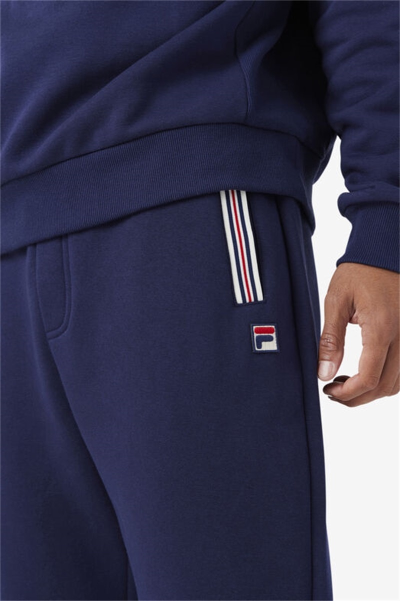 Navy Men's Fila Waylon Pants | Saudi Arabia-478120