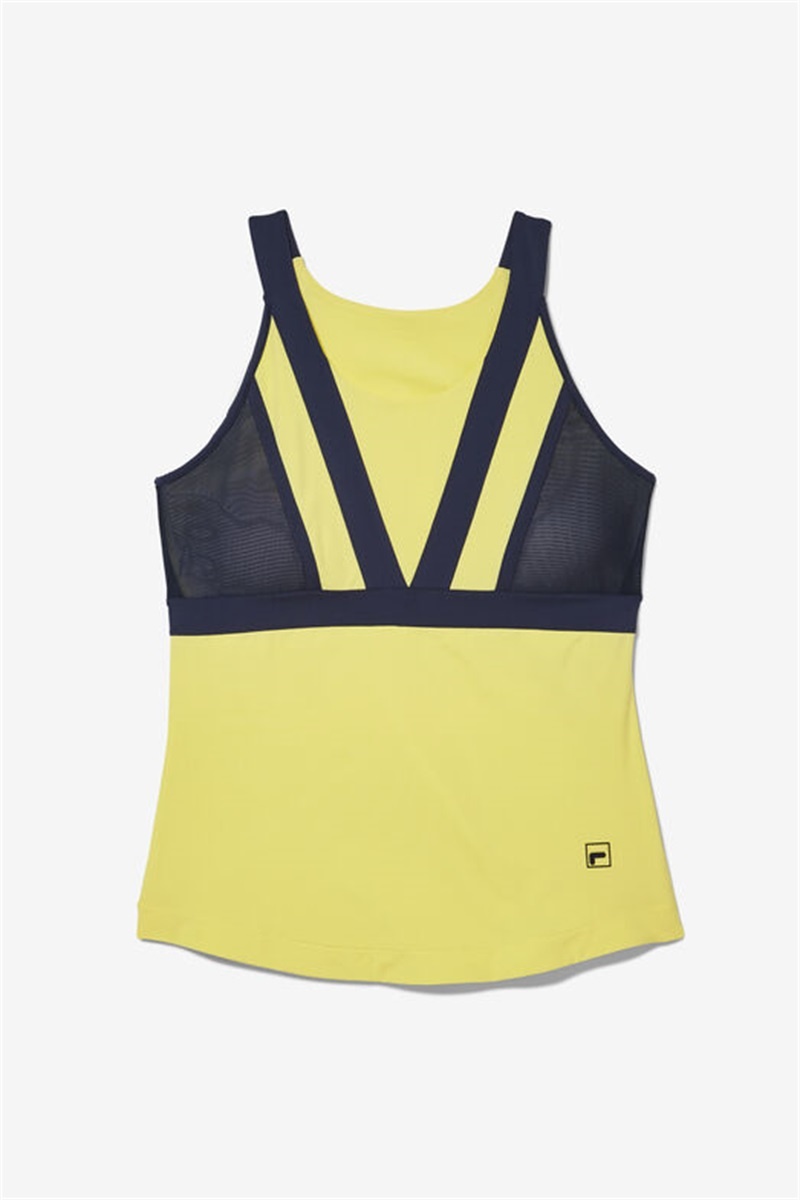 Navy Women\'s Fila Alley Halter Tanks | Saudi Arabia-109283