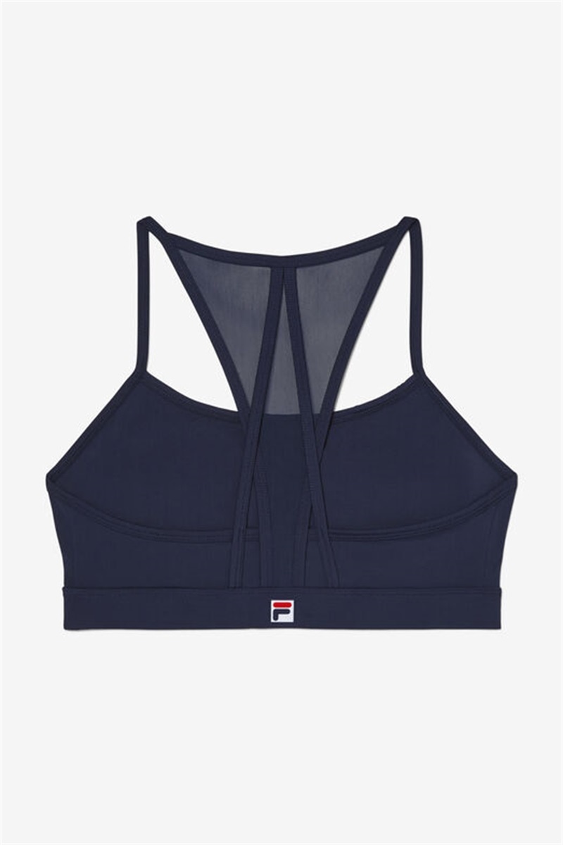 Navy Women's Fila Essentials Bras | Saudi Arabia-375129