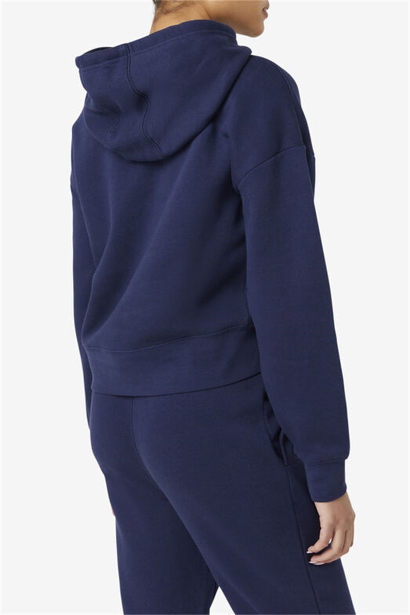 Navy Women's Fila Marina Hoodie | Saudi Arabia-837901