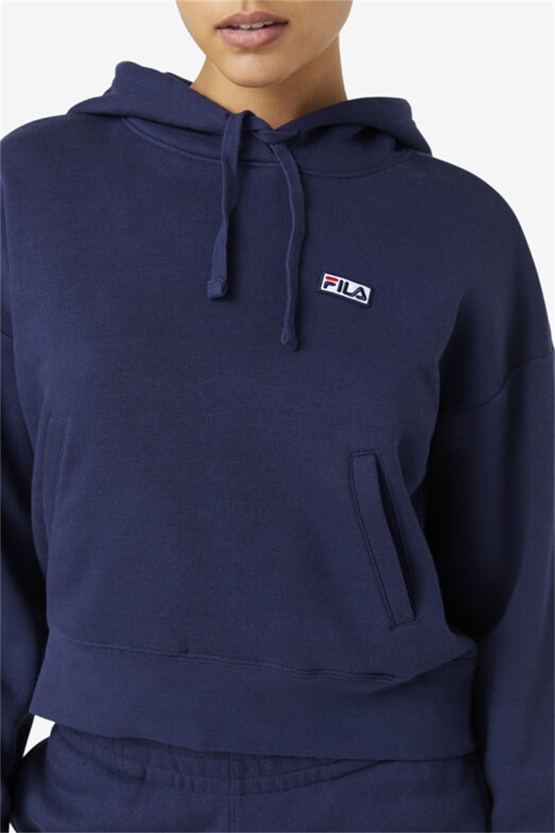 Navy Women's Fila Marina Hoodie | Saudi Arabia-837901