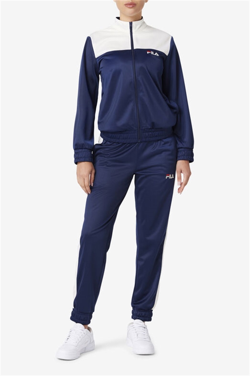 Navy Women's Fila Mckenna Track Jackets | Saudi Arabia-768015