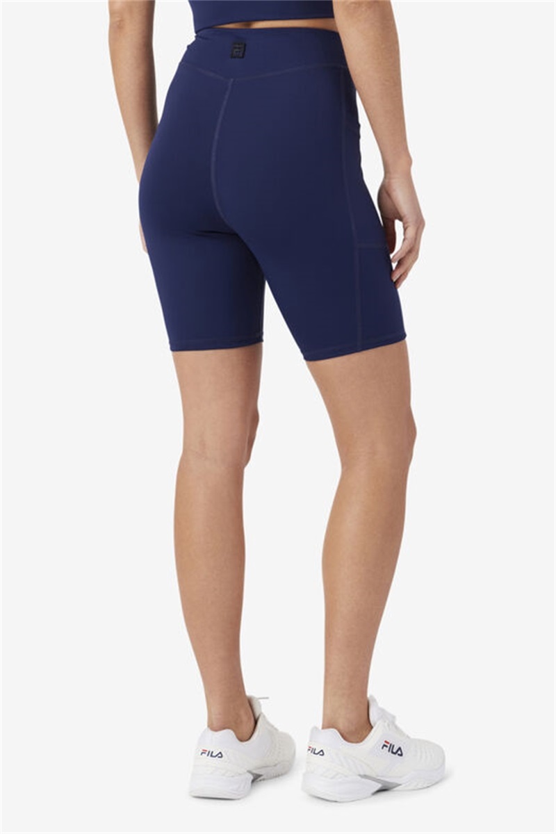 Navy Women's Fila Tiana Bike Shorts | Saudi Arabia-298061