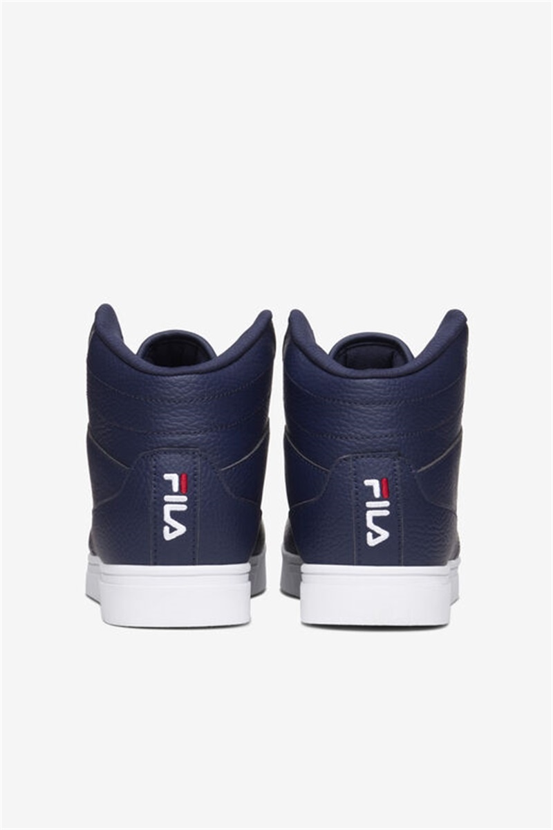 Navy / Red / White Men's Fila Impress Ll Mid Shoes | Saudi Arabia-635879