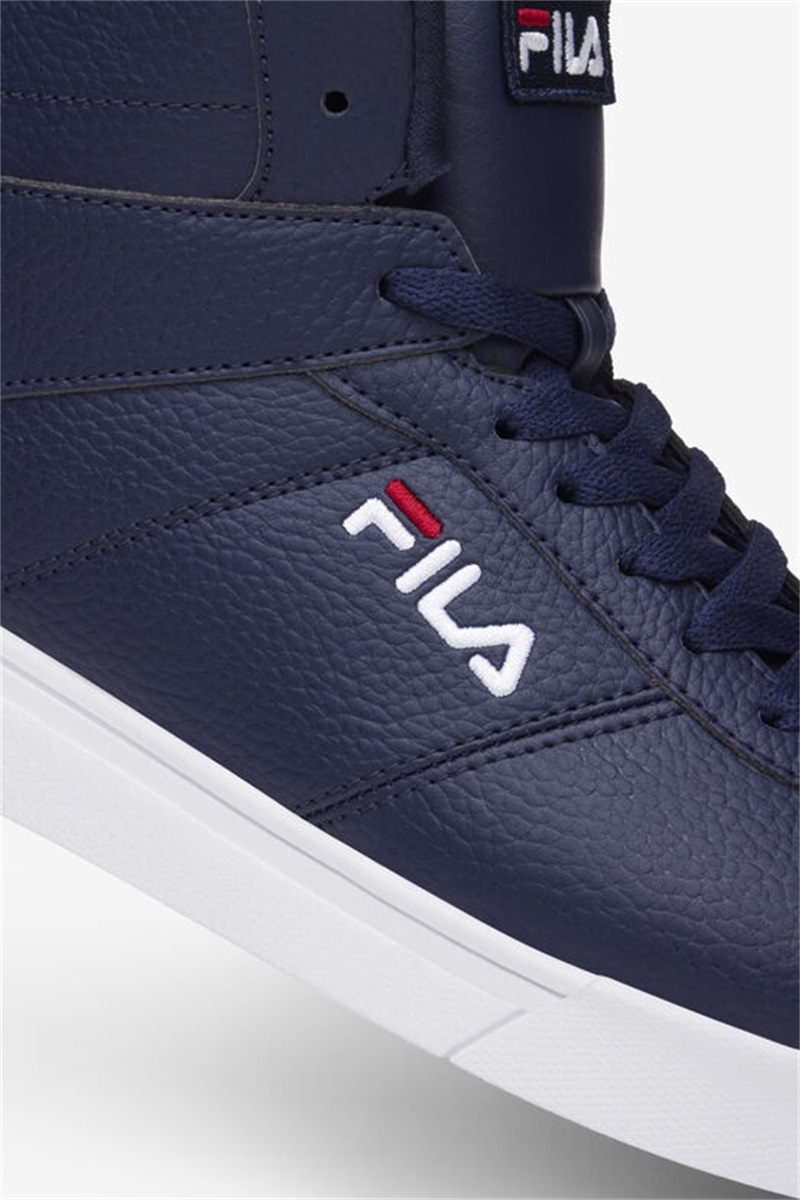 Navy / Red / White Men's Fila Impress Ll Mid Shoes | Saudi Arabia-635879