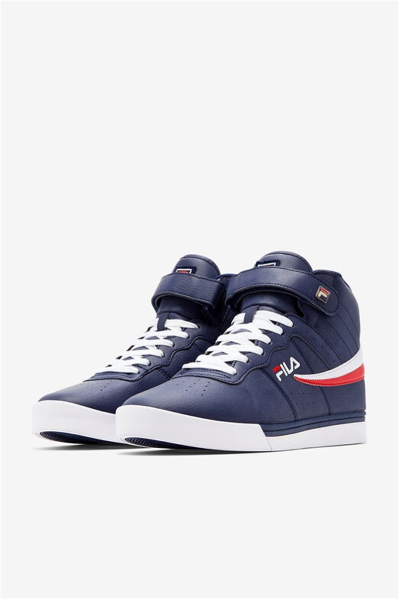 Navy / White / Red Men's Fila Vulc 13 Sneakers | Saudi Arabia-897304