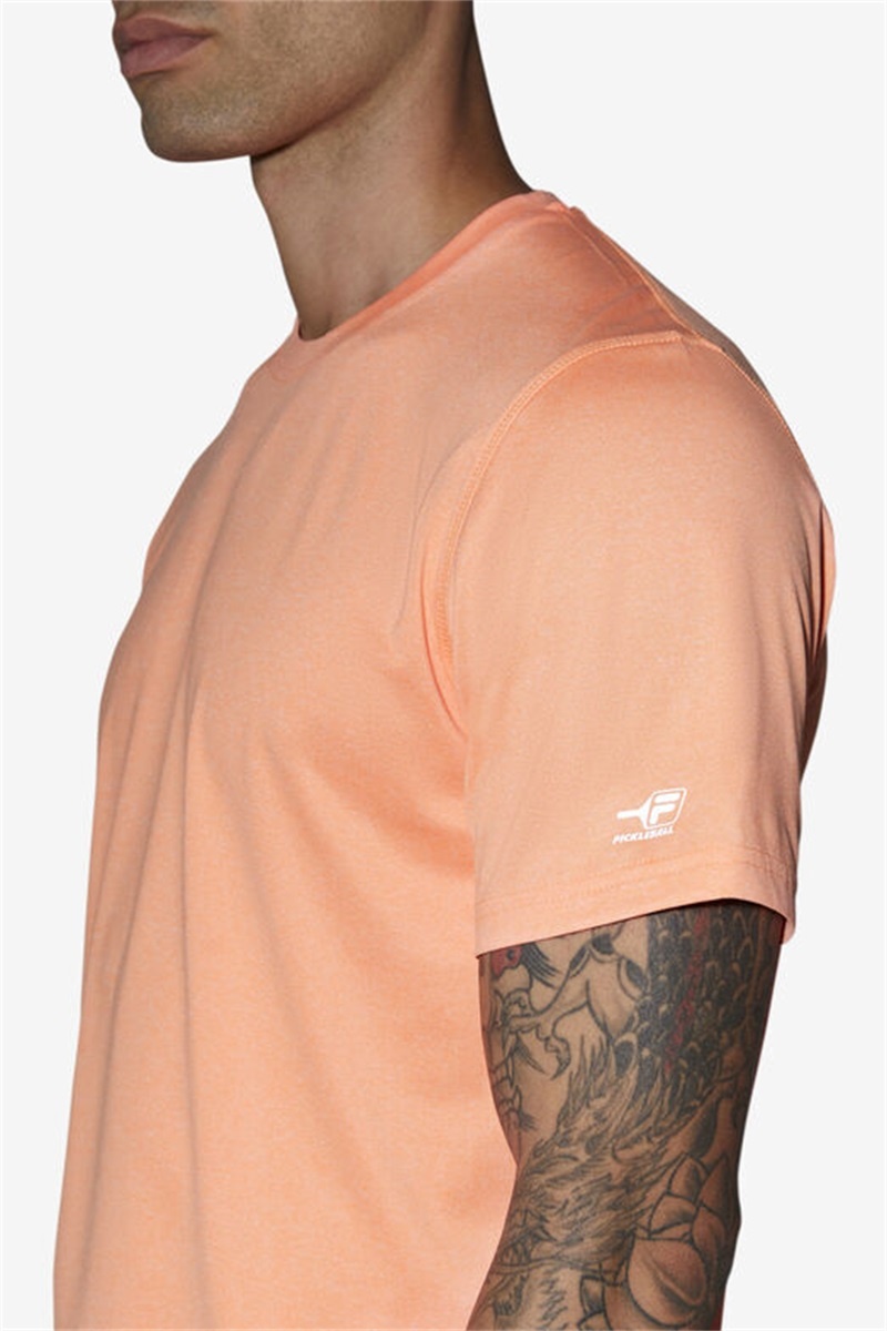 Orange Men's Fila Pickleball Scallop Hem Crew Shirts | Saudi Arabia-814750