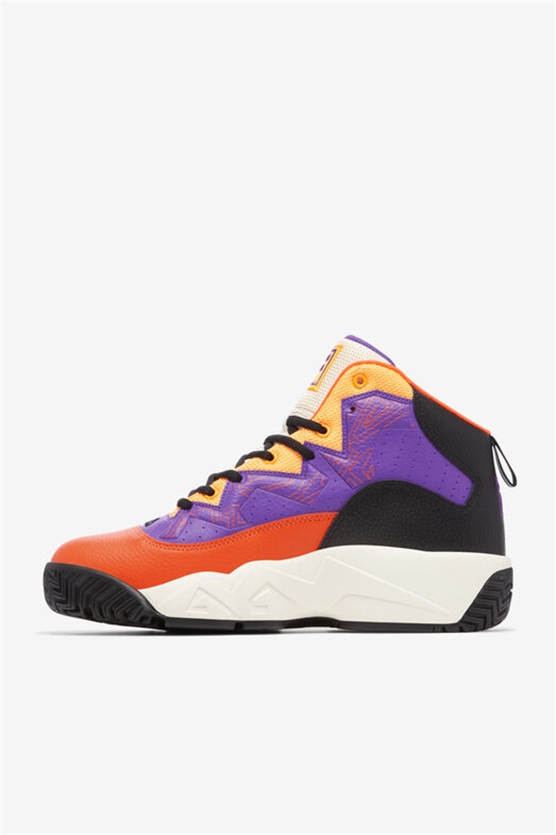 Orange / Purple / Red Orange Men's Fila MB Shoes | Saudi Arabia-429651