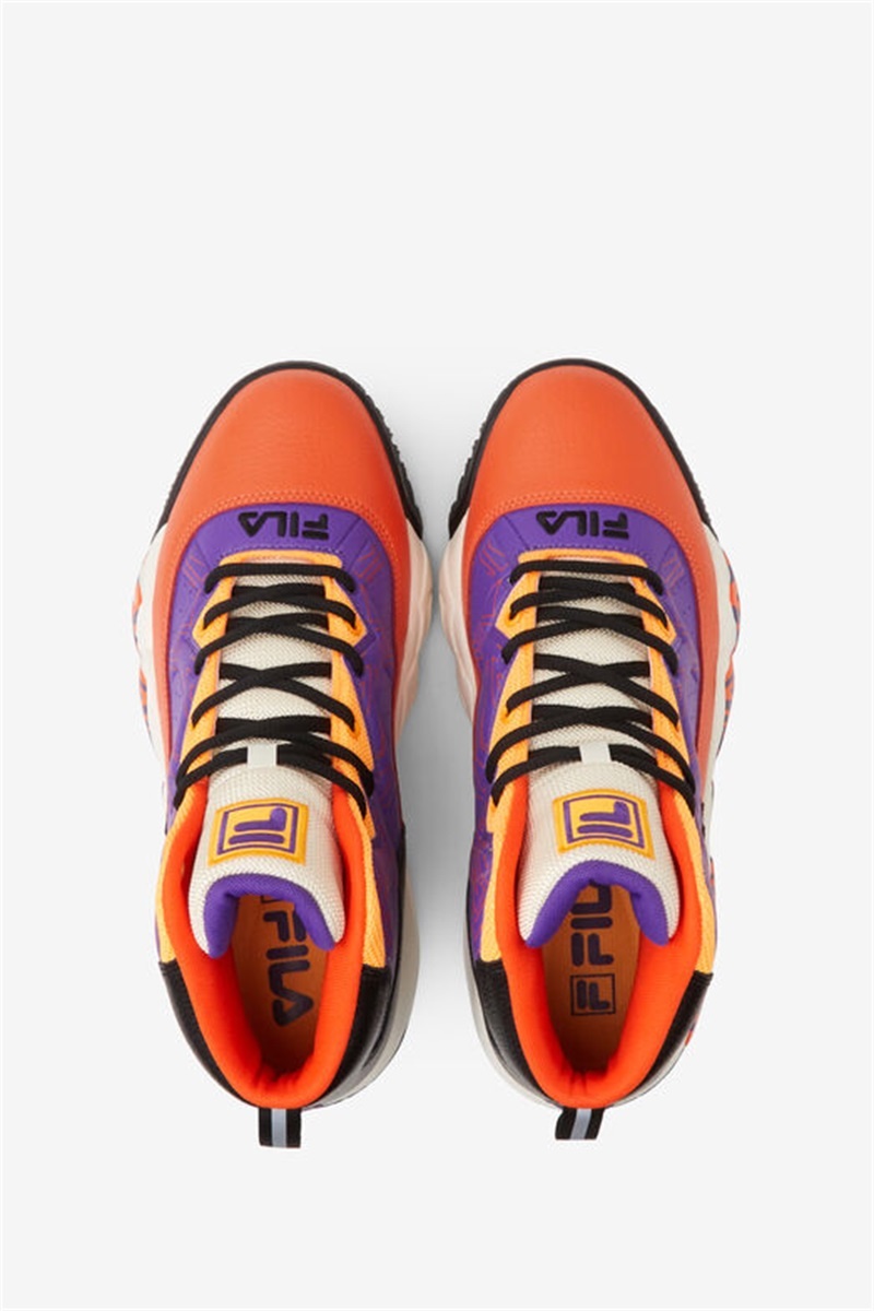 Orange / Purple / Red Orange Men's Fila MB Shoes | Saudi Arabia-429651