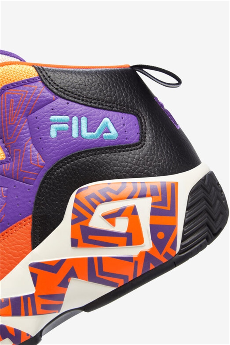 Orange / Purple / Red Orange Men's Fila MB Shoes | Saudi Arabia-429651