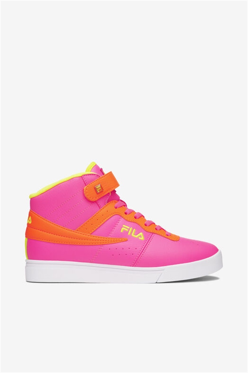 Pink / Orange / Yellow Women\'s Fila Vulc 13 Superbright Shoes | Saudi Arabia-845196