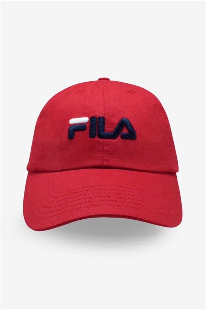 Red Men\'s Fila Embroidered Logo Baseball Hats | Saudi Arabia-847061