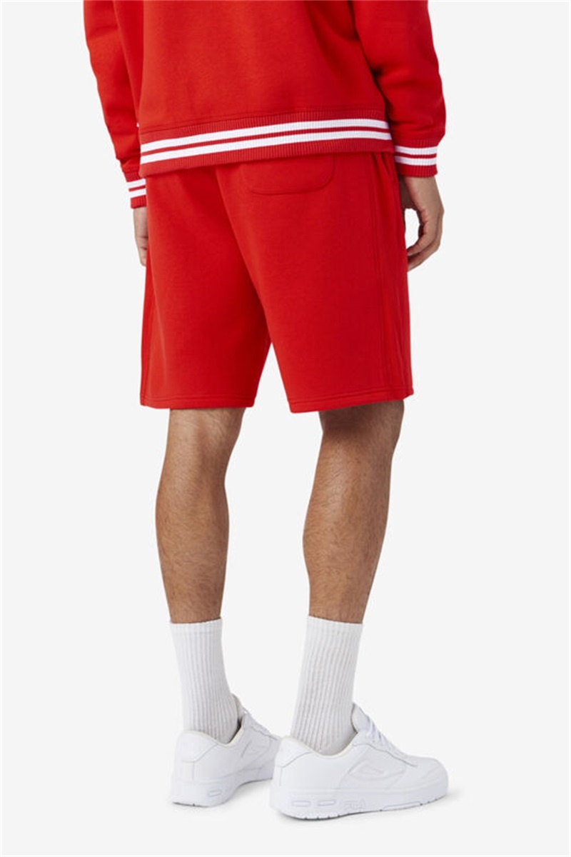 Red Men's Fila Logan Shorts | Saudi Arabia-587293