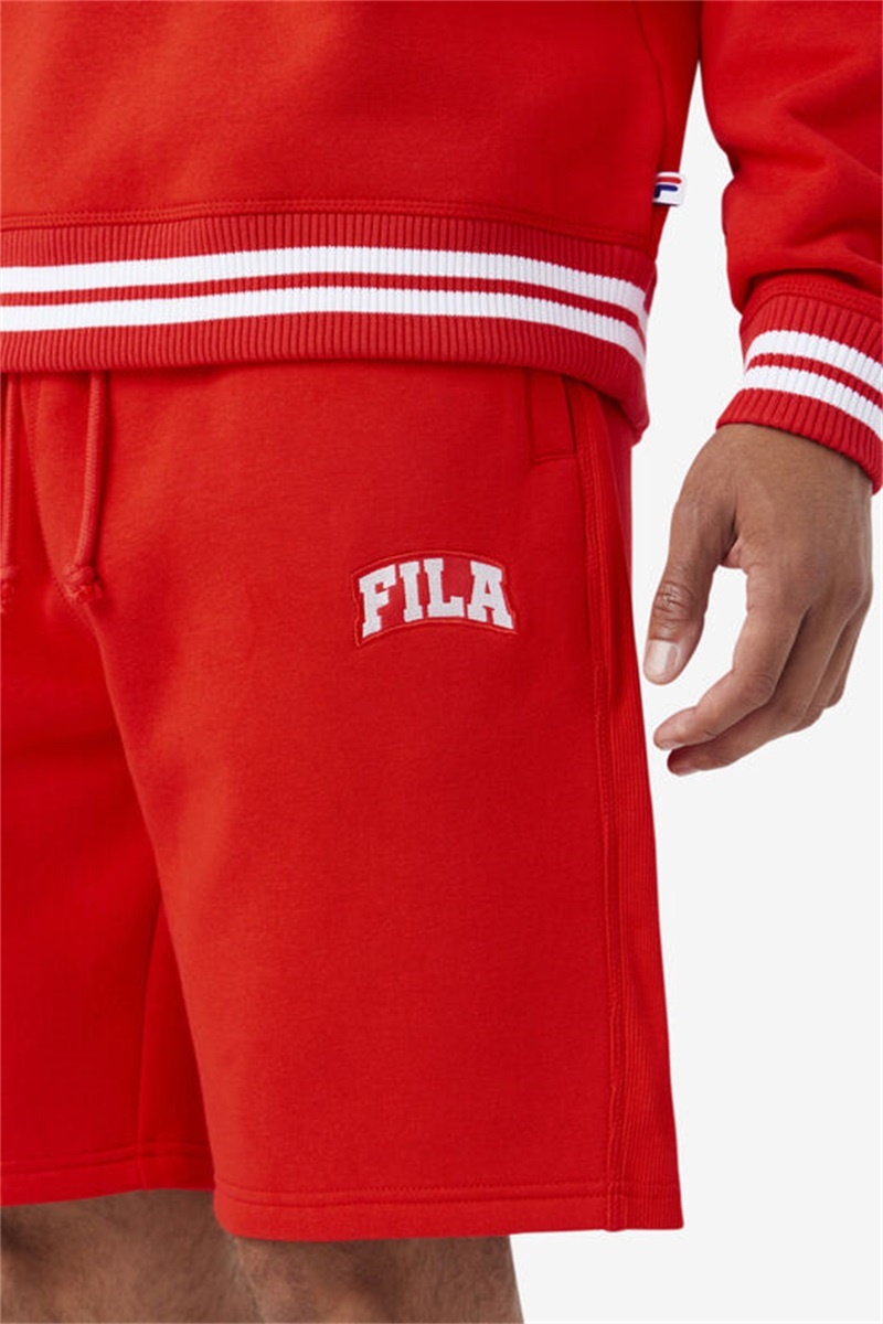 Red Men's Fila Logan Shorts | Saudi Arabia-587293