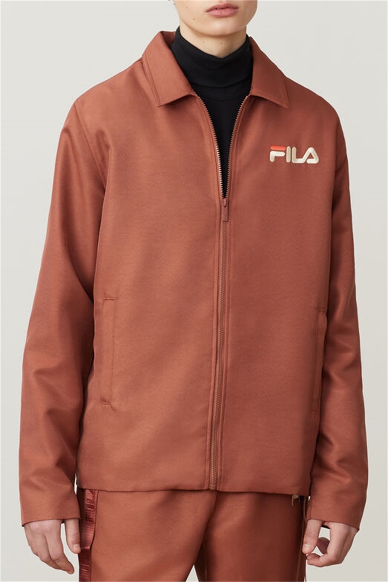 Red Men\'s Fila Orbit Woven Jackets | Saudi Arabia-431289