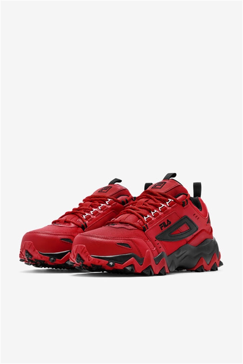 Red / Black Men's Fila Oakmont Tr Sneakers | Saudi Arabia-124953