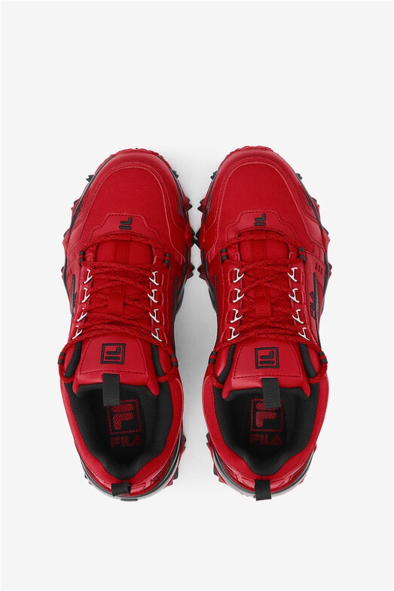 Red / Black Men's Fila Oakmont Tr Sneakers | Saudi Arabia-124953