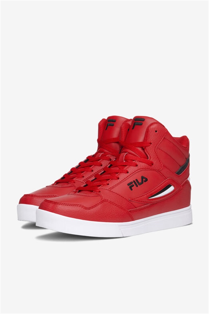 Red / Black / White Men's Fila Everge Sneakers | Saudi Arabia-201739