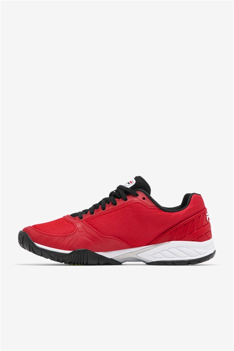 Red / Black / Yellow Men's Fila Volley Zone Shoes | Saudi Arabia-742965