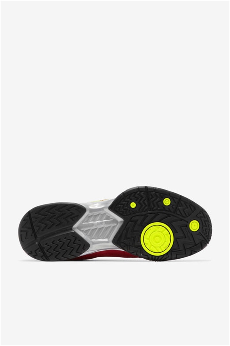 Red / Black / Yellow Men's Fila Volley Zone Shoes | Saudi Arabia-742965