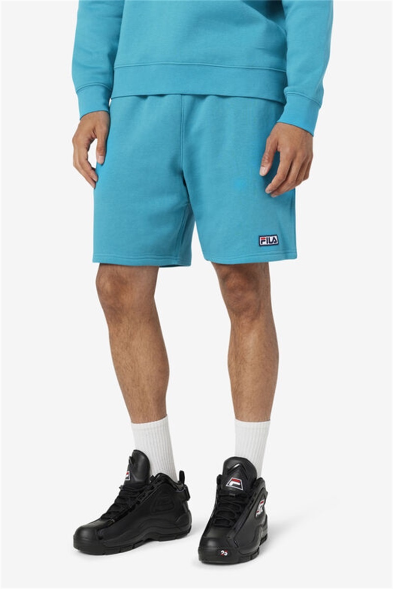 Turquoise Men's Fila Kylan Shorts | Saudi Arabia-561387