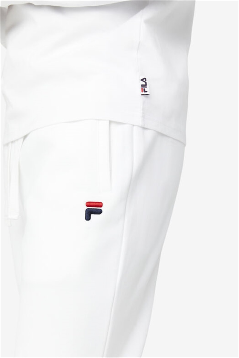 White Men's Fila Chardon Joggers | Saudi Arabia-286534