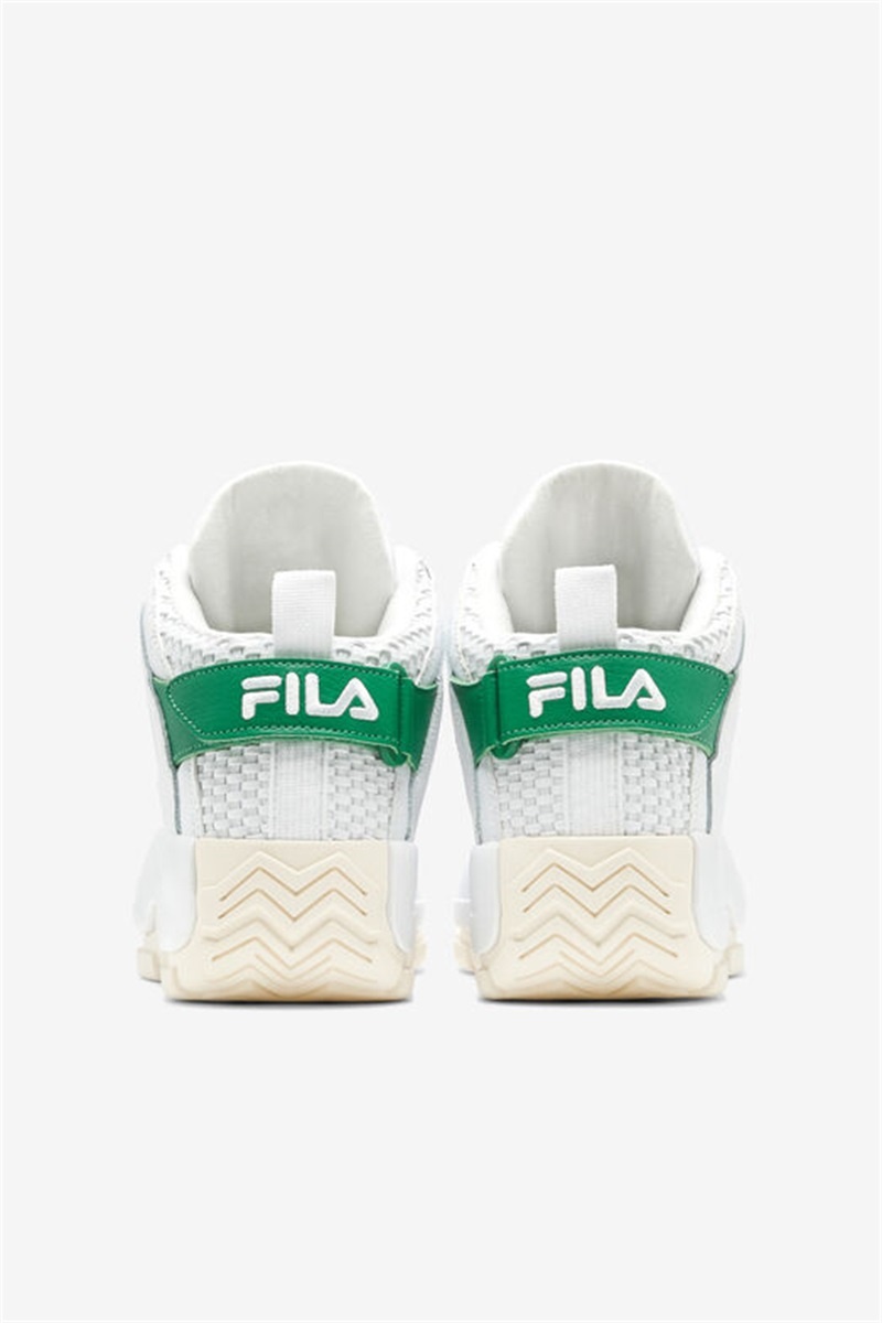 White Men's Fila Grant Hill 2 Woven Sneakers | Saudi Arabia-934150