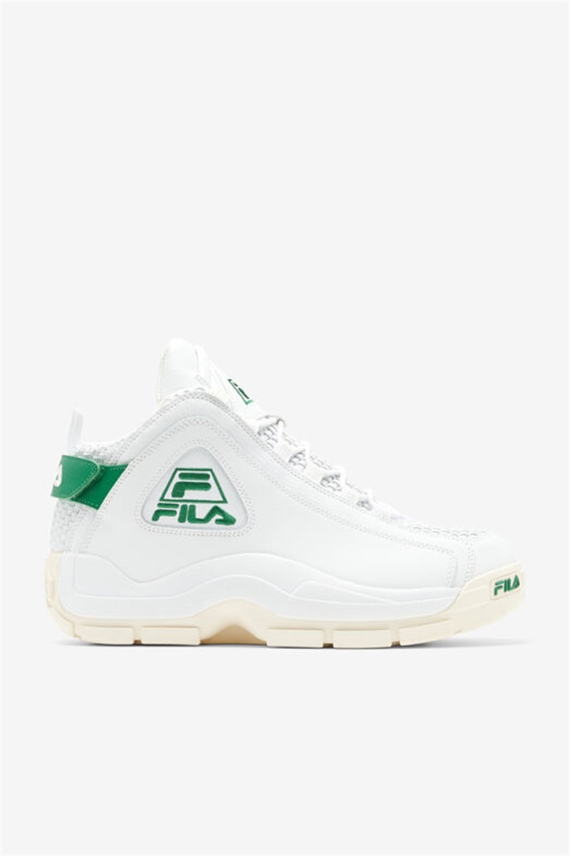 White Men\'s Fila Grant Hill 2 Woven Sneakers | Saudi Arabia-934150