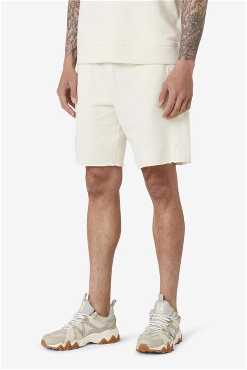 White Men's Fila Keaton Shorts | Saudi Arabia-586213