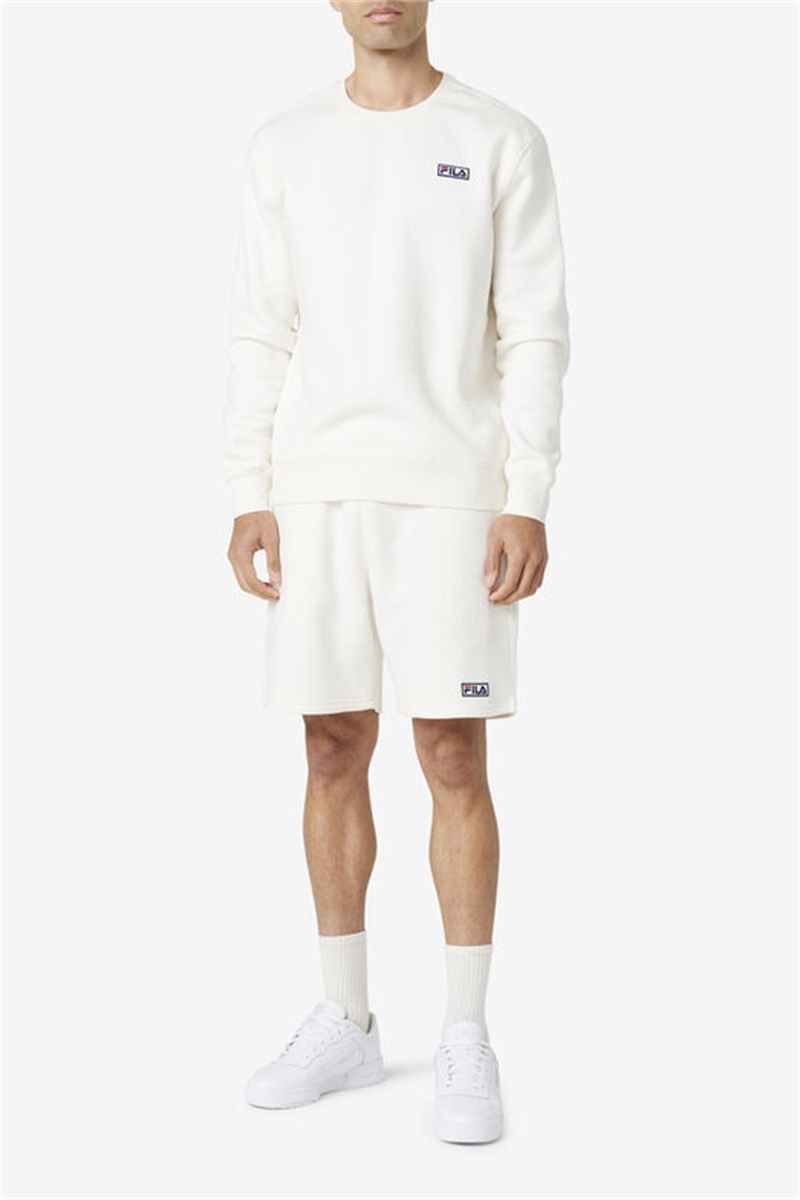 White Men's Fila Kylan Shorts | Saudi Arabia-804352