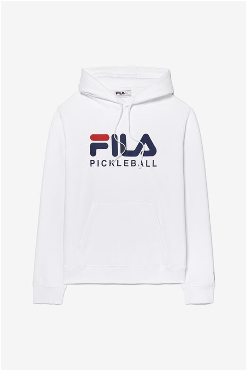 White Men\'s Fila Pickleball Hoodie | Saudi Arabia-905146