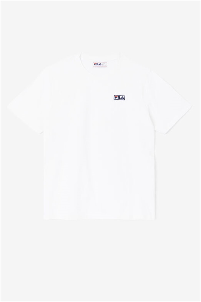 White Men\'s Fila Skylar Tee | Saudi Arabia-308742