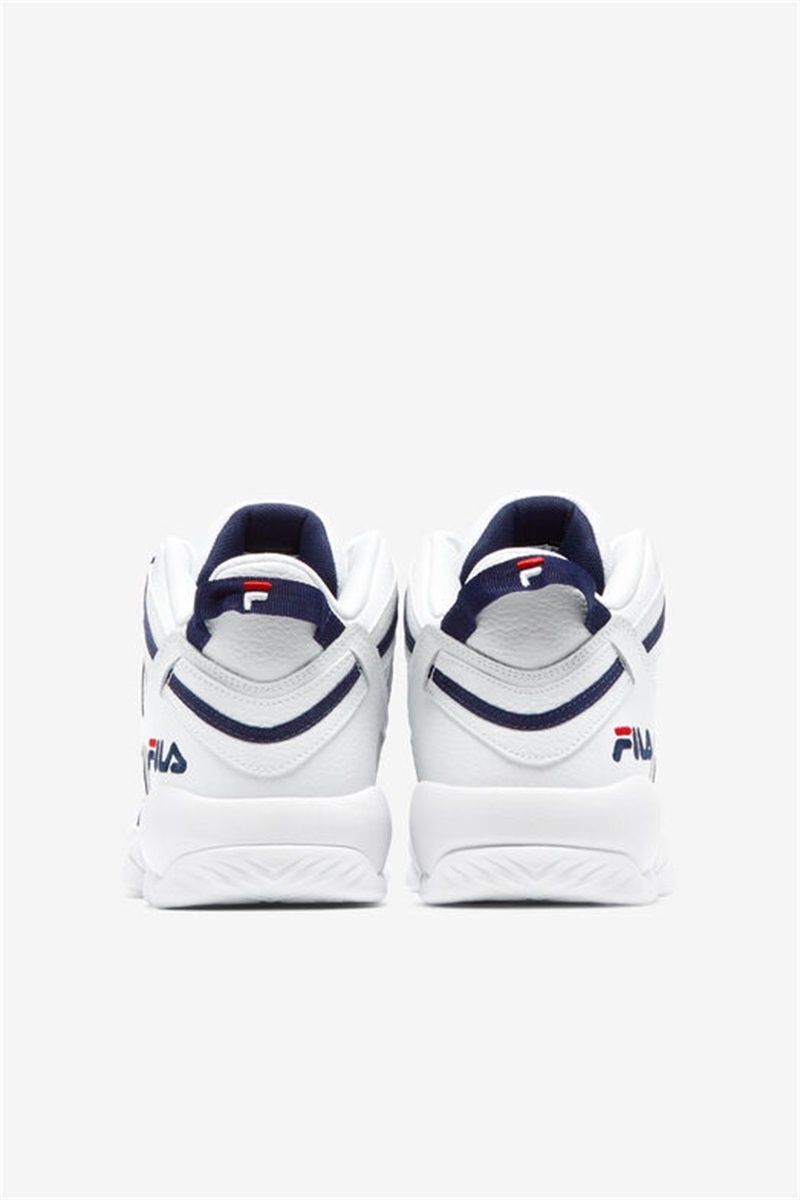 White Men's Fila Stackhouse Spaghetti Sneakers | Saudi Arabia-380679