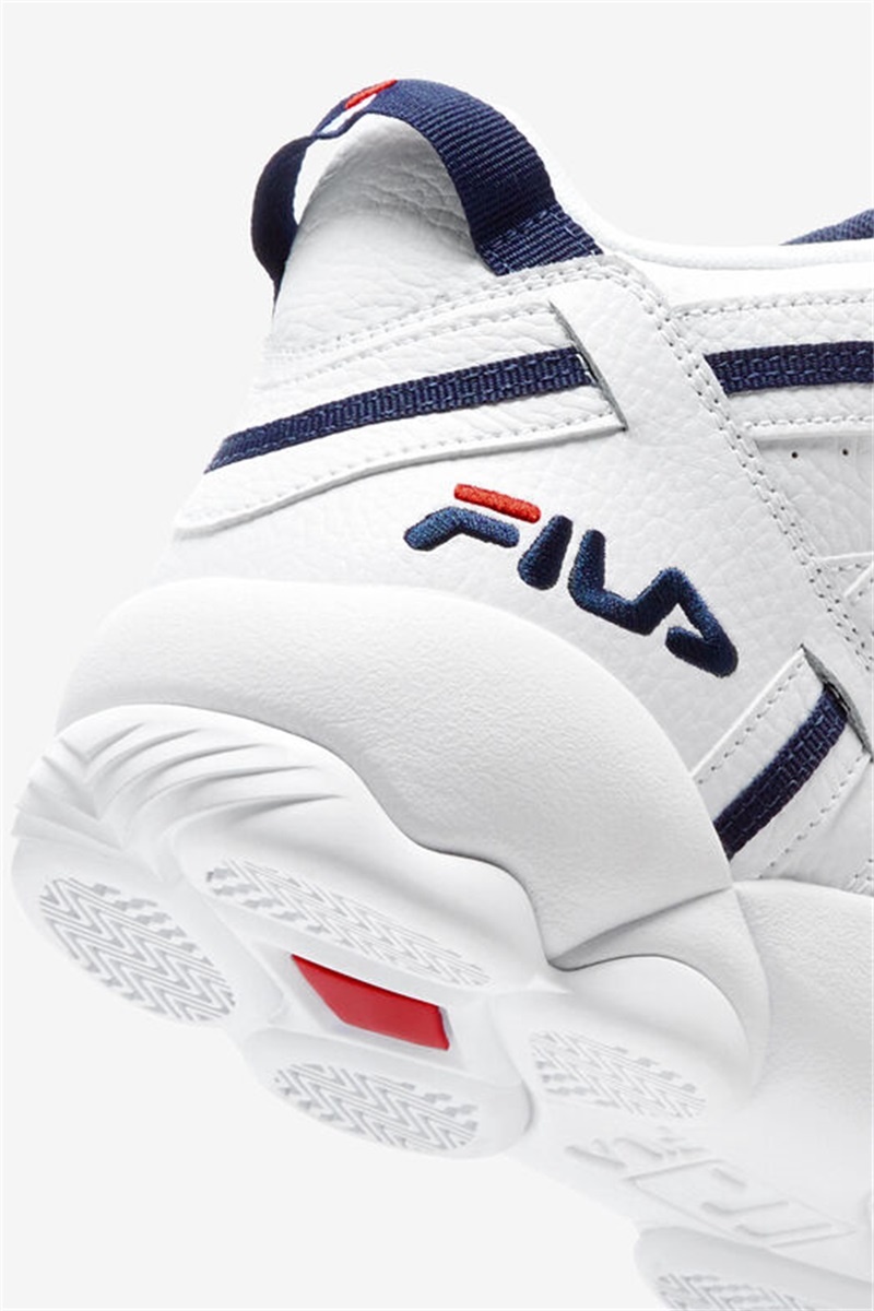 White Men's Fila Stackhouse Spaghetti Sneakers | Saudi Arabia-380679