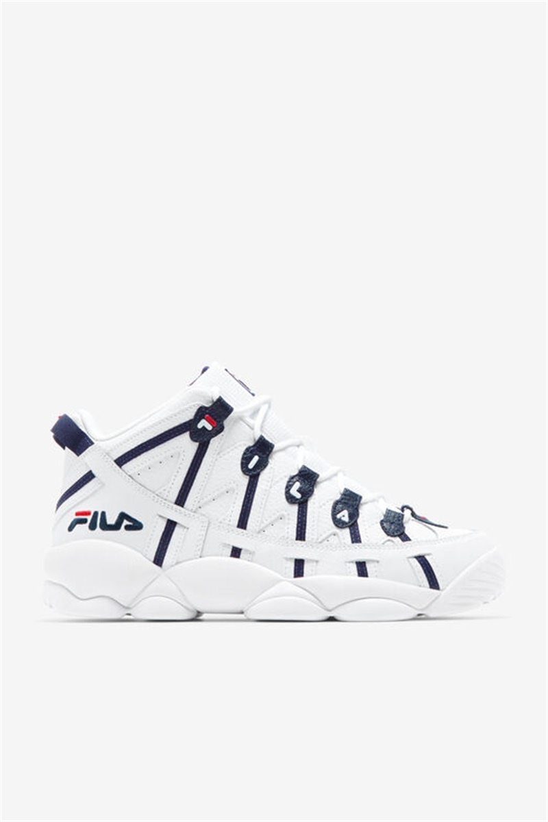 White Men\'s Fila Stackhouse Spaghetti Sneakers | Saudi Arabia-380679