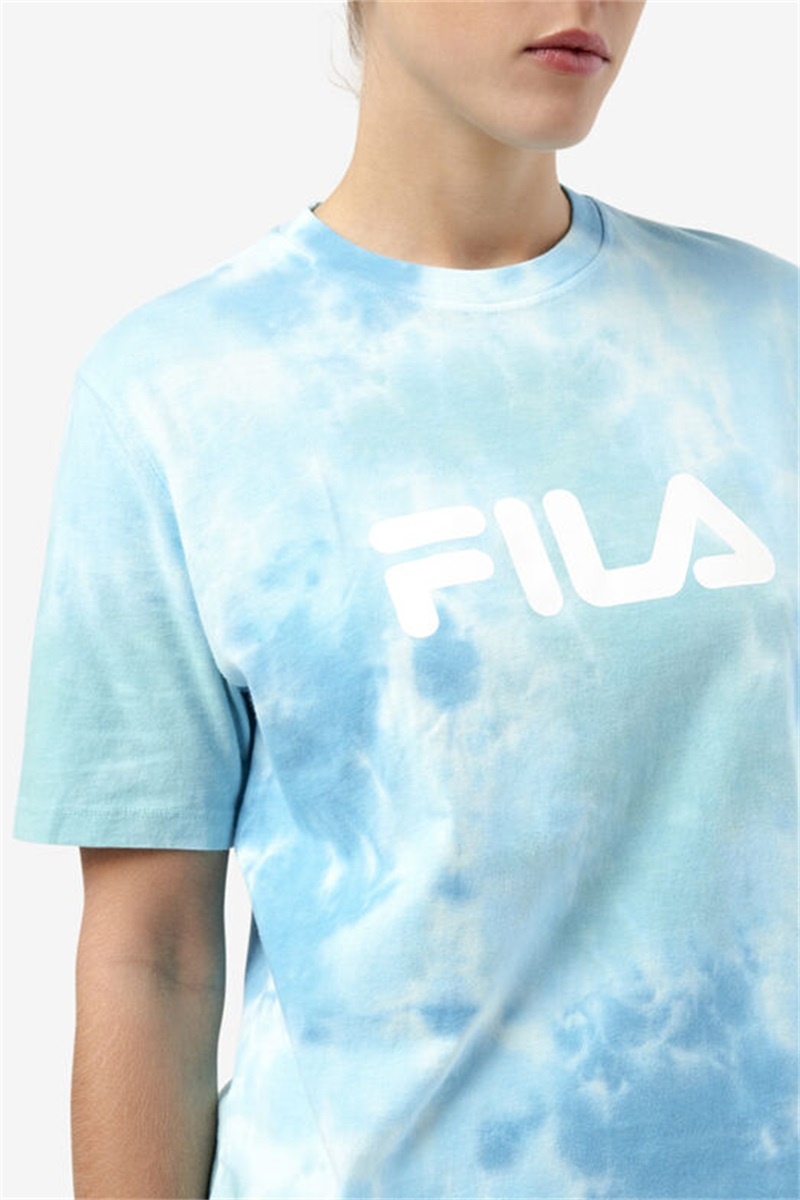 White Women's Fila Alivia Tie Dye Tee | Saudi Arabia-053281